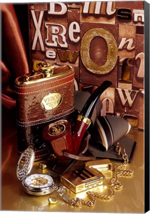 Framed Vintage V Print