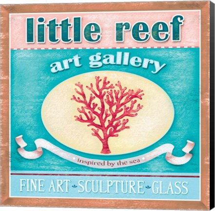 Framed Little Reef Seaside Print