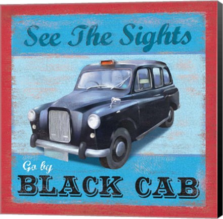 Framed Taxi Poster Print