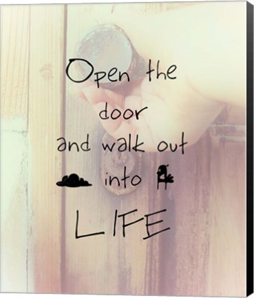 Framed Open the Door Print
