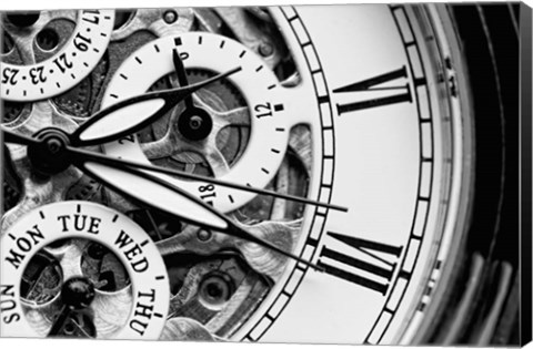 Framed Clock II Print