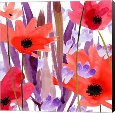 Framed Floral IV Print