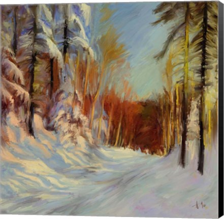 Framed Winter Path Print