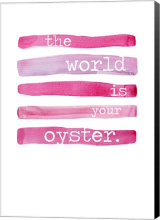 Framed World Is Your Oyster Print