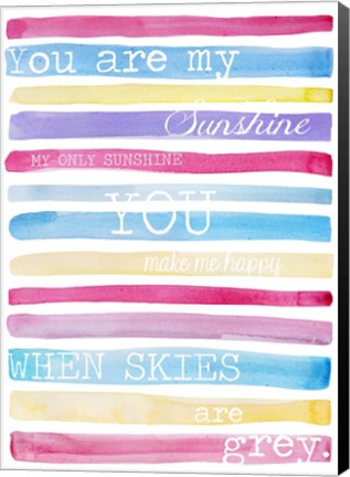Framed You Are My Sunshine Print