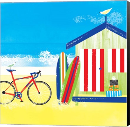 Framed Surf Shack Print