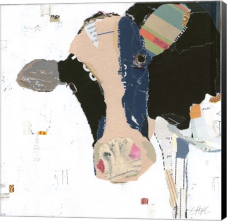 Framed Cow Art Print