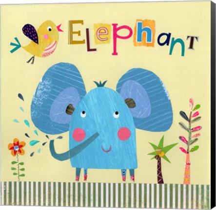 Framed Elephant Print