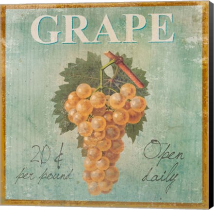 Framed Grape Print