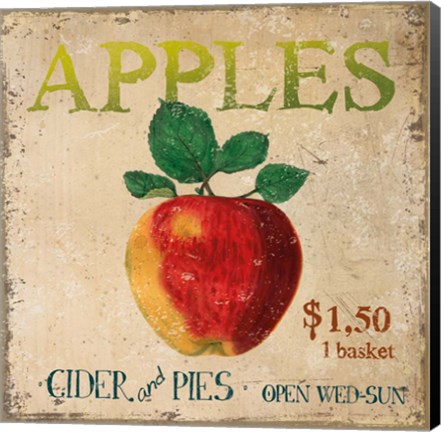 Framed Apples Print