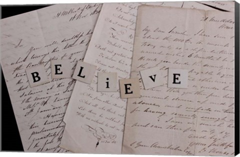 Framed Believe Print