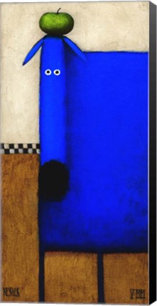 Framed Blue Dog II Print