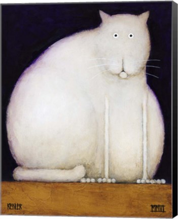 Framed Fat Cat Print