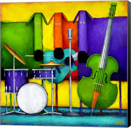 Framed Jam Dogs Print