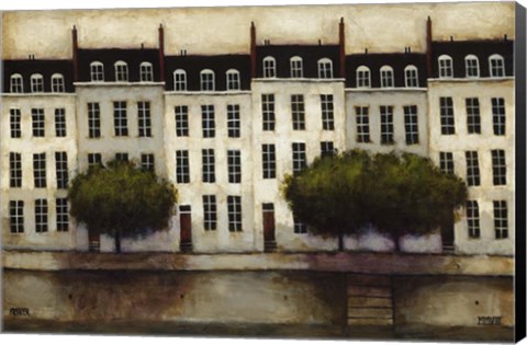 Framed Paris on the Seine Print