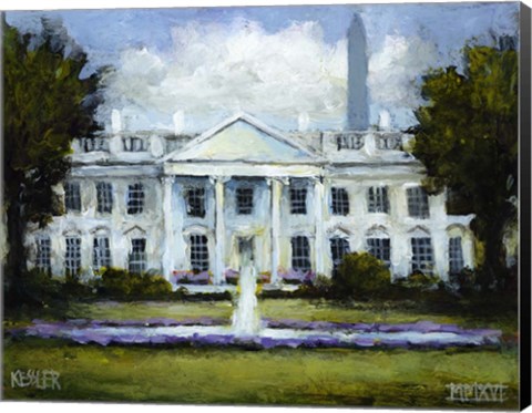 Framed White House Print