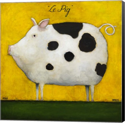 Framed Le Pig 1 Print