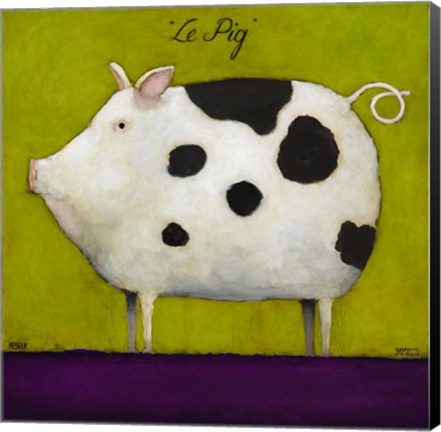 Framed Le Pig II Print