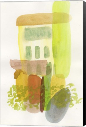 Framed Garden of Yellow Print