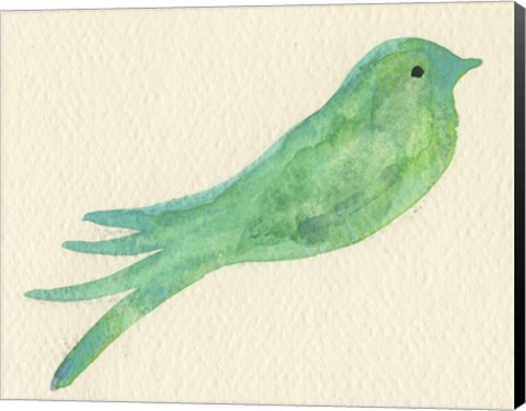 Framed Pajaro Verde Print