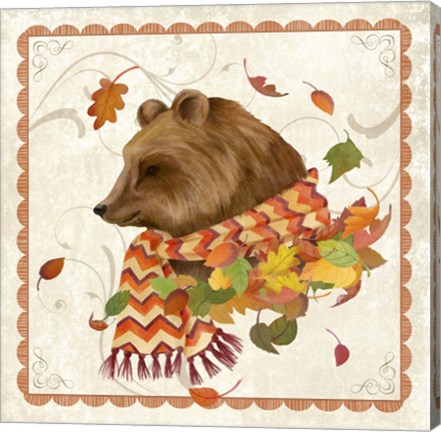 Framed Fall Bear Print
