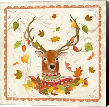 Framed Fall Deer Print