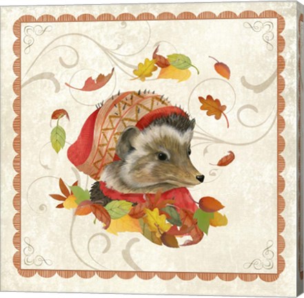 Framed Fall Porcupine Print