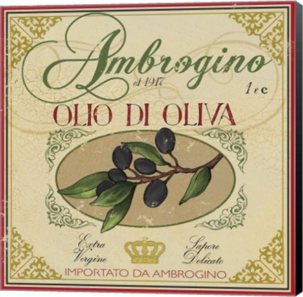 Framed Olive Oil I Print