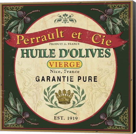Framed Olive Oil II Print