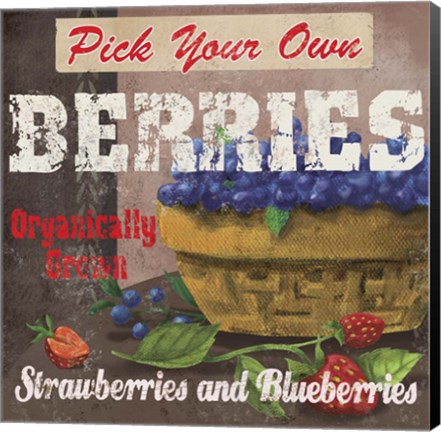 Framed Berries Print
