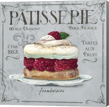 Framed Patisserie 1 Print