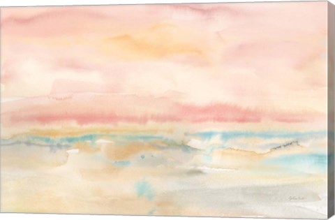 Framed Blush Seascape Print