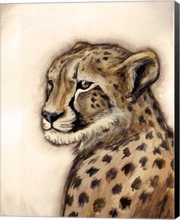 Framed Cheetah Portrait Print