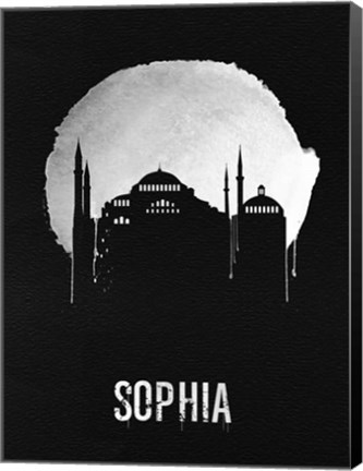 Framed Sophia Landmark Black Print