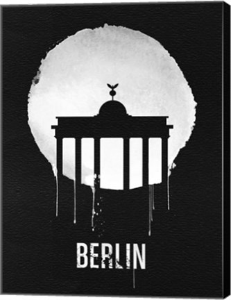 Framed Berlin Landmark Black Print