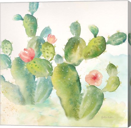 Framed Cactus Garden III Print