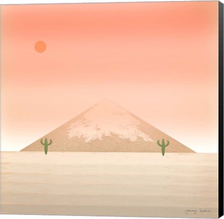 Framed Cactus Desert II Print