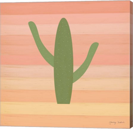 Framed Cactus Desert III Print