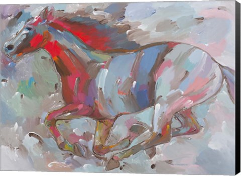 Framed Fiery Runner Print