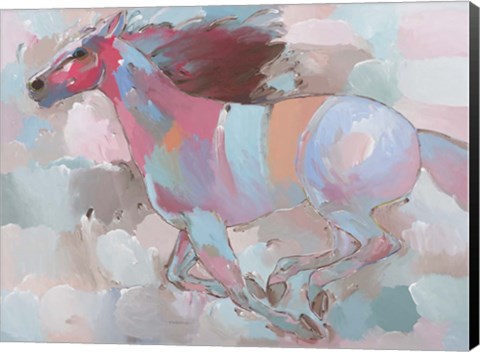 Framed Racing the Wind Print