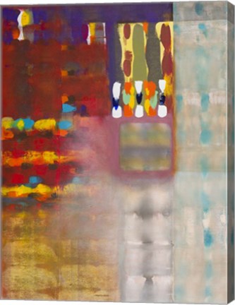 Framed Color Storm at the Piazza Print