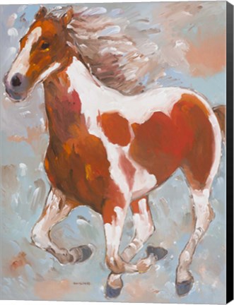Framed Painted Horse Print