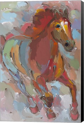 Framed Red-Hoofed Runner Print