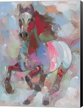 Framed Fiery Stallion Print