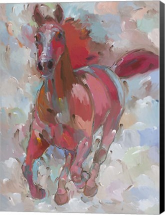Framed Red Wind Print