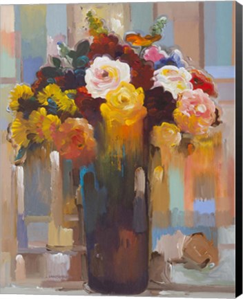 Framed Golden Bouquet Print