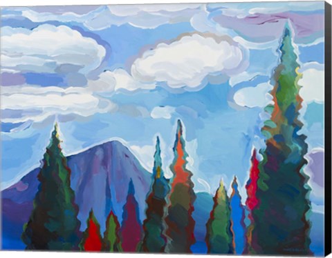 Framed Color and Clouds #5 Print