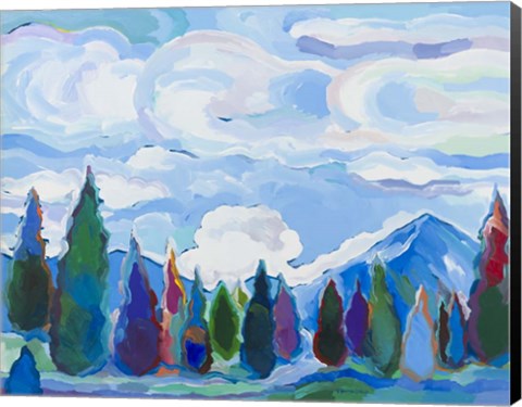 Framed Color and Clouds #4 Print