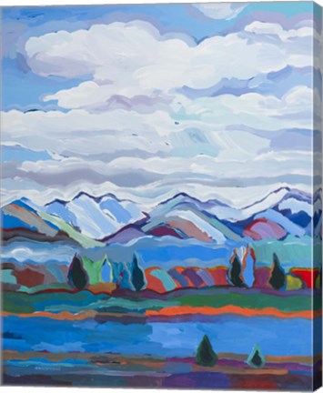 Framed Color and Clouds #6 Print