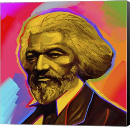 Framed Pop Art Fredrick Douglas Print